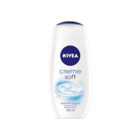 NIVEA Sabonete Líquido Creme Soft 250ml - Fragrância suave de amêndoas, sensação de pele macia e hidratada, em equilíbrio com o pH da pele