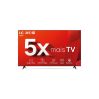 Smart TV 4K 65" LG UHD 65UT8050 Processador α5 Ger7 AI Alexa/Chromecast integrado Otimizador de Jogos webOS 24 Controle Smart Magic