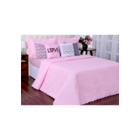 Cobre Leito Casal Queen Liberty com Lençol e Almofadas Kit 8 pçs