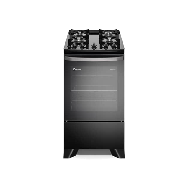 Fogão Electrolux 4 bocas Efficient com PerfectCook Preto (FE4GP) Bivolt
