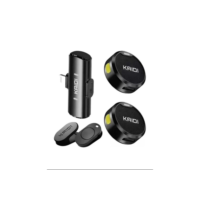 Microfone de Lapela Sem Fio KAIDI KMF4-C – Tipo-C, Maginético e Alta Qualidade de Som Bateria Longa, Compact