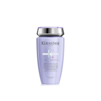 Kérastase Shampoo Blond Absolu Bain Ultra-Violet, Cabelos loiros, descoloridos, Hidratação, neutraliza os tons amarelados, Ácido Hialurônico, Flor de Edelweiss, 250 ml