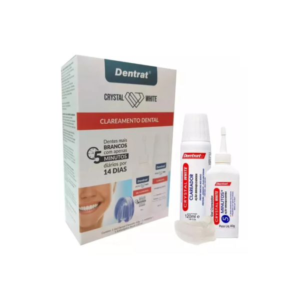 Clareamento Dental Crystal White Gel Clareador Com Moldeira