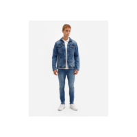 calça skinny jeans destroyed azul