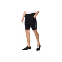 Bermuda Calvin Klein Jeans Moletom Lateral Logo Preta