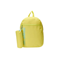 Mochila Casual Masculina Juvenil Em Poliéster Cor Amarelo Olympikus