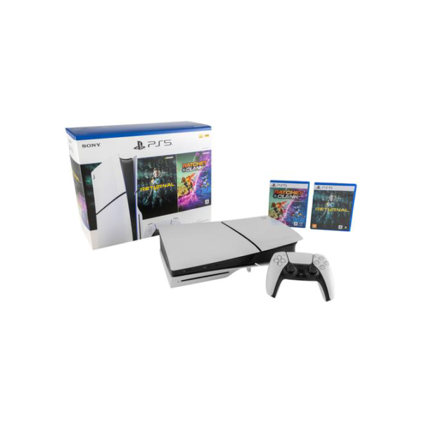 PlayStation 5 Slim 2024 1TB 1 Controle Branco Sony - com 2 Jogos