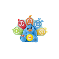 Fisher-Price, Pavão Penas Coloridas Linkimals com Sons, Frases e Luzes, Brinquedo para Bebês, A partir de 9 meses