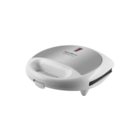Sanduicheira Bello Pane Inox Com Placas Antiaderentes e Potência de 750W Cor Branco Britânia 127V