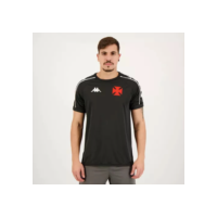 Camisa Kappa Vasco Supporter Banda Preta