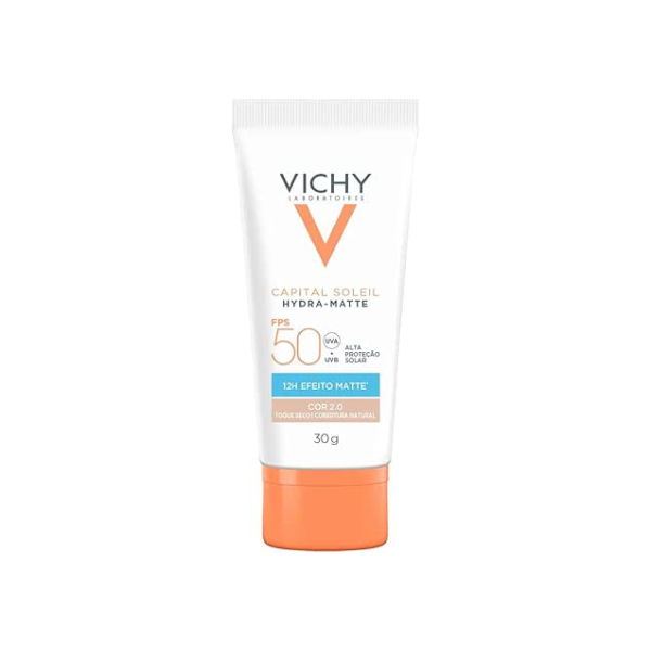 Vichy V Capital Soileil Hydra-Matte FPS50 - Protetor Solar Facial com Cor 30g