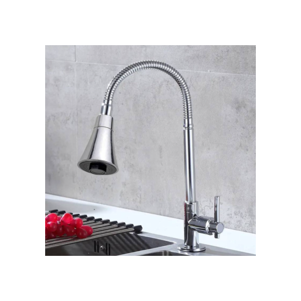 Torneira Gourmet Cozinha de Pia Mesa Bancada Flexível Dois Jatos Cone 1/4 de Volta Preta