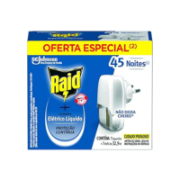 Raid Repelente Elétrico Líquido Anti Mosquitos 1 Aparelho + 1 Refil De 32 9 Ml