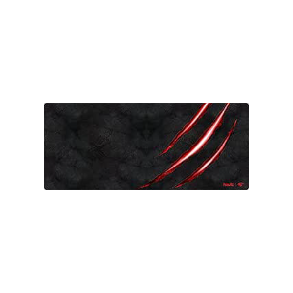 Havit Mouse Pad Grande Gamer MP860, 70 X 30 Cm, Tecido de Malha Fina, Base de Borracha Antiderrapante, Design com Bordas Costuradas, Útil para Cobrir Teclado, Mouse e Outros Objetos, Preto