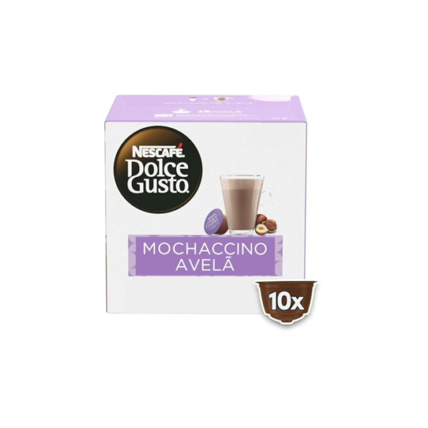 Dolce Gusto Mochaccino Em Cápsula Avelã Nescafé Caixa 170G 10 Unidades