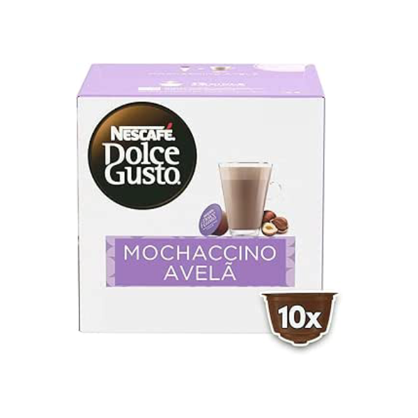 Dolce Gusto Mochaccino Em Cápsula Avelã Nescafé Caixa 170G 10 Unidades