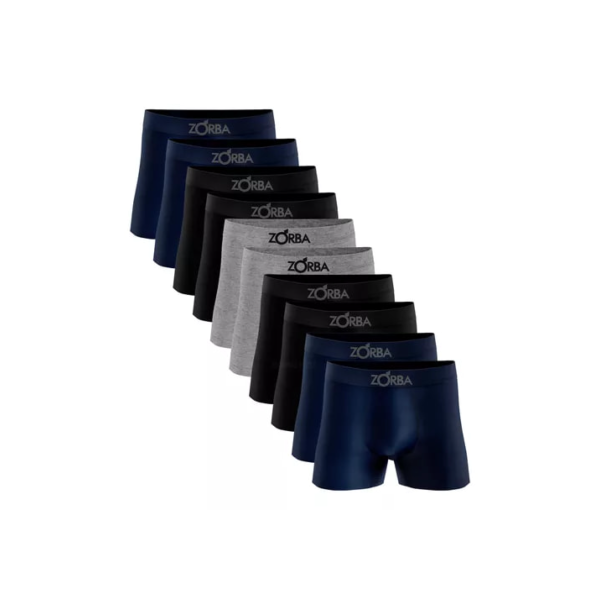 Kit 10 Cueca Boxer Zorba 781 Original Em Algodão Sem Costura