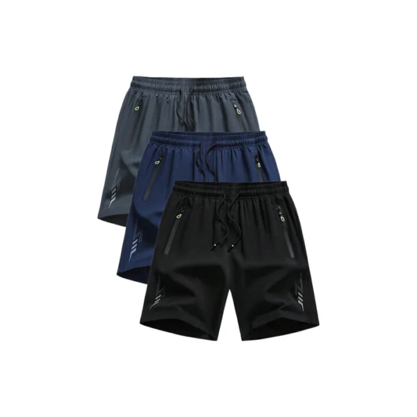 Kit 3 Shorts Fitness Secagem Rápida Basquete/corrida