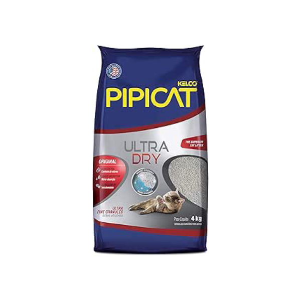 Pipicat Areia Higiênica Ultra Dry 4 kg