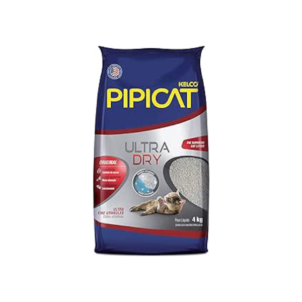 Pipicat Areia Higiênica Ultra Dry 4 kg