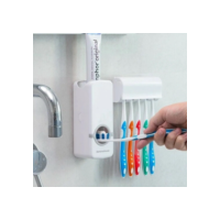 Dispenser Pasta De Dente Creme Dental Porta Escova Com Suporte Prático Econômico