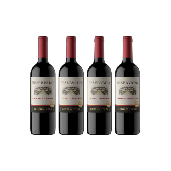 Kit 4 Vinhos Cabernet Sauvignon 750Ml Reservado - Concha Y Toro