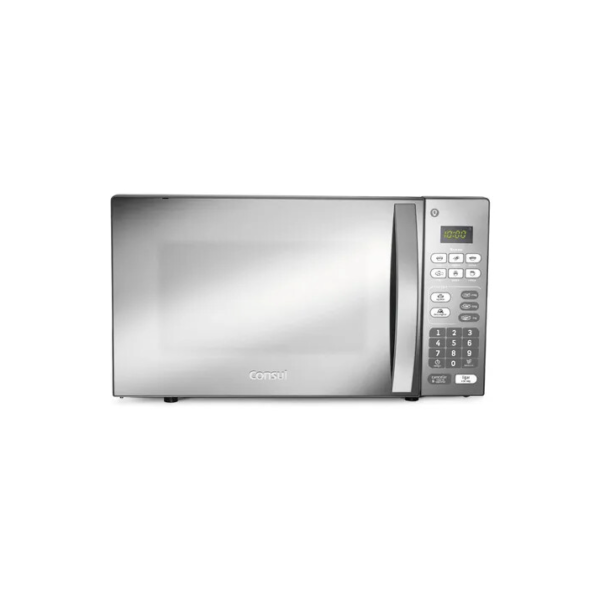 Micro-ondas CM020BF 20 Litros Espelhado com Função Descongelar Cor Cinza e Inox Consul