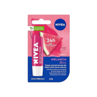 NIVEA Hidratante Labial Melancia Shine 4,8g - Cuidado intensivo para seus lábios, hidratação prolongada, delicioso aroma de melancia, pigmentos brilhantes e cor delicada