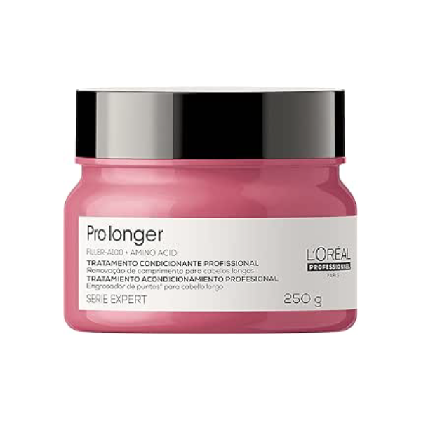 L'Oréal Professionnel Pro Longer Máscara de Tratamento, Reduz a Quebra e a Aparência de Pontas Duplas, Adiciona Volume e Brilho, Para Cabelos Finos e com Afinamento, 250g