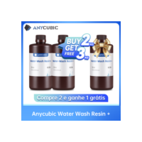 Compre 2kg ganhe 1kg grátis ANYCUBIC Water-Wash Resin+ Para Impressora LCD 3D Lavável em Água Alta Precisão Baixo Odor Baixa Viscosidade Material de Impressão 3D