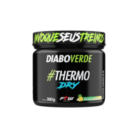 FTW Diabo Verde Termogênico Thermo Dry Suplemento Alimentar em Pó com Extratos Vegetais, Fórmula Solúvel com Chá Verde, Hibisco e Gengibre - Pote 300g (Sabor - Abacaxi com Gengibre)