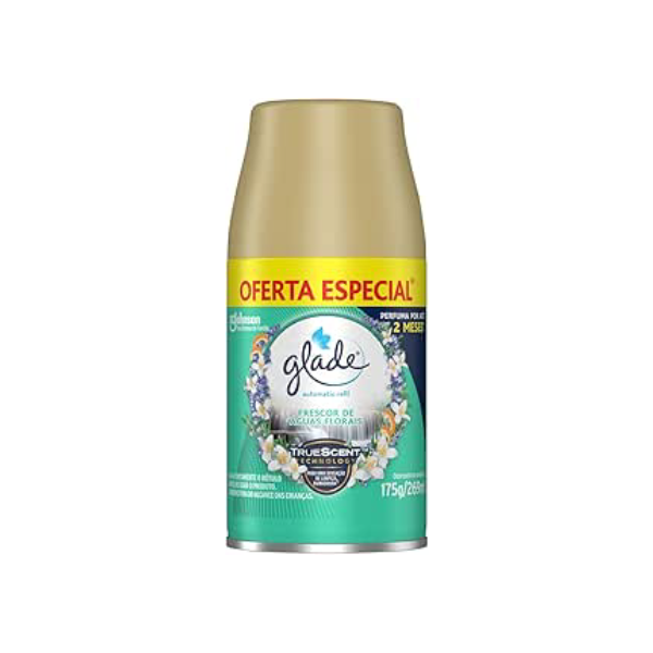 Glade Aromatizador de Ambiente Automático, Odorizador de Ambiente, Frescor de Águas Florais, Refil 269ml