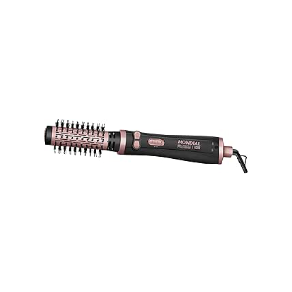 Escova Rotativa, Mondial, Preto/Golden Rose, 1200W, Bivolt - ERB-01