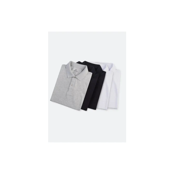 Kit 5 Camisas Polo Básica Masculina Manga Curta Hering