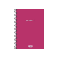 Tilibra - Caderno Espiral Capa Plástica 1/4 Pequeno, Neon, 302741, 14x20cm, Rosa, 80 Folhas