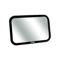 Clingo Espelho Retrovisor Retangular Square Para Auto Preto Tamanho Único