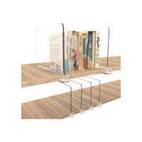 divisórias de acrílico transparentes organizadores de armário verticais separadores de prateleiras divisórias de guarda-roupa para roupas bolsas toalhas sapatos sacos livros quarto banheiro prateleiras de escritório