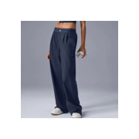 Alo Yoga Calças Largas Femininas Estampadas Verão - Cintura Elástica Confortável & Pernas Soltas Leves