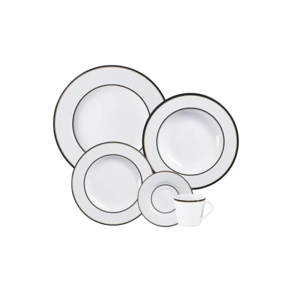 Aparelho De Jantar Tramontina Sienna Em Porcelana 20 Peças