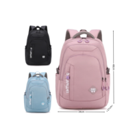 Mochila Feminina Coreana casual e leve para estudantes do ensino médio Impermeavel