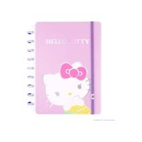 Caderno Inteligente, Médio, Hello Kitty, 172x231 mm, 80 Folhas decoradas
