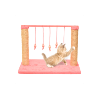 Brinquedo Arranhador Anti Stress Para Gatos Varal Interativo Sisal E Madeira Pop ou Premium - Petliz