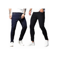 kit 2 calças jeans masculina skinny com elastano  corte moderno basico original NF