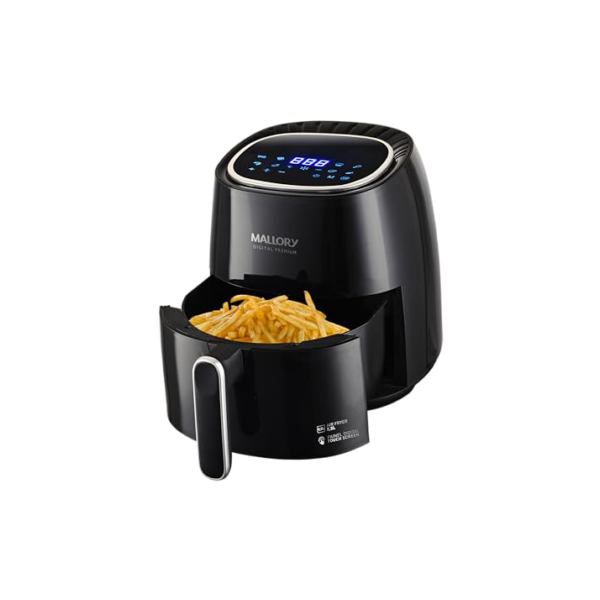 Fritadeira Mallory Air Fryer Digital Premium 5,5Litros - Painel 100% Digital - 1500W de Potência - 127V