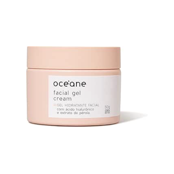 Océane Gel Hidratante Facial com Extrato de Pérola - Facial Gel Cream 50g