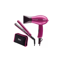 Kit Travel Shine, Secador E Chapinha, P/viagem Bivolt Philco