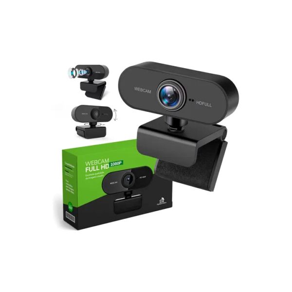 Webcam Camera Full Hd Zoom 1080p 360 Graus Videoconferencia Streamcam Web Cam Entrada Usb 2.0 Com Microfone- Floresta Urbana