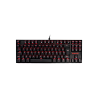 Teclado Mecânico Gamer Redragon Kumara, Anti-Ghosting, LED Vermelho, Switch Outemu Brown, ABNT2, Preto - K552-2 (PT-BROWN)