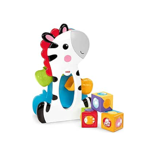 Zebra Blocos Surpresa - Fisher Price, Branco