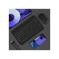 Kit Teclado e Mouse Sem Fio Bluetooth Colorido Macaron Para PC iPad Tablet Notebook - XTRAD